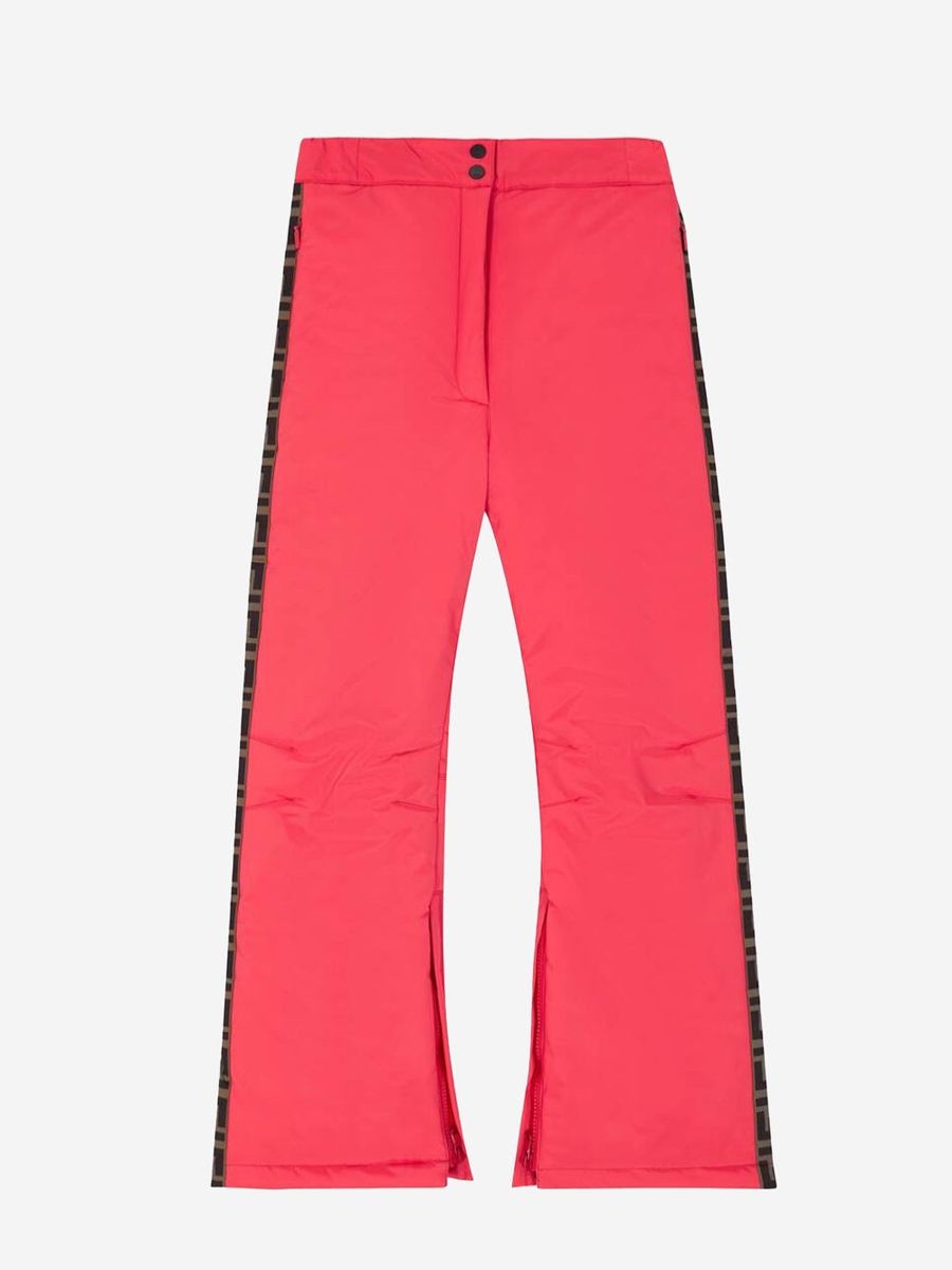 Girls Fendi Kids Trousers | Girls Ff Logo Trim Ski Trousers