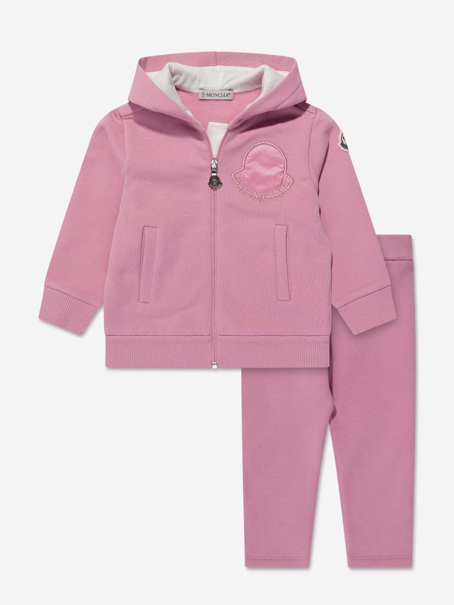 Girls Moncler Enfant Tracksuits | Baby Girls Logo Tracksuit In Pink