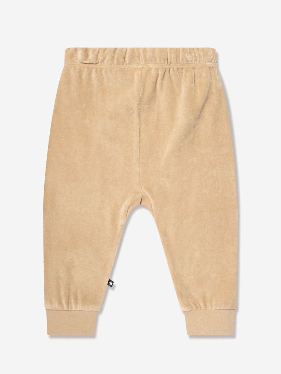 Baby Molo Sweatpants | Kids Branded Joggers In Beige