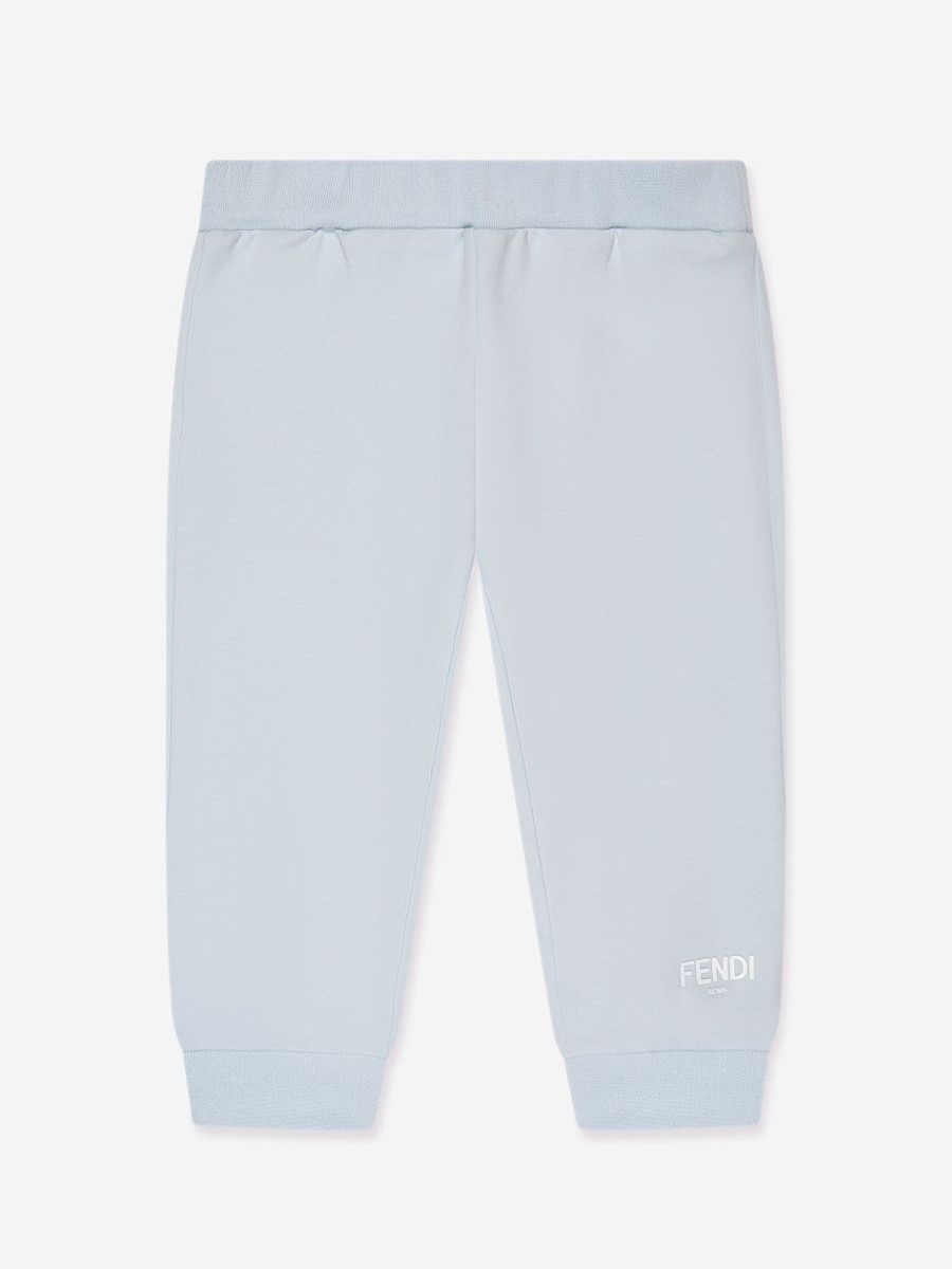 Baby Fendi Kids Sweatpants | Baby Logo Joggers In Blue