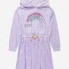 Teen Billieblush Dresses | Girls Velour Hooded Dress In Lilac