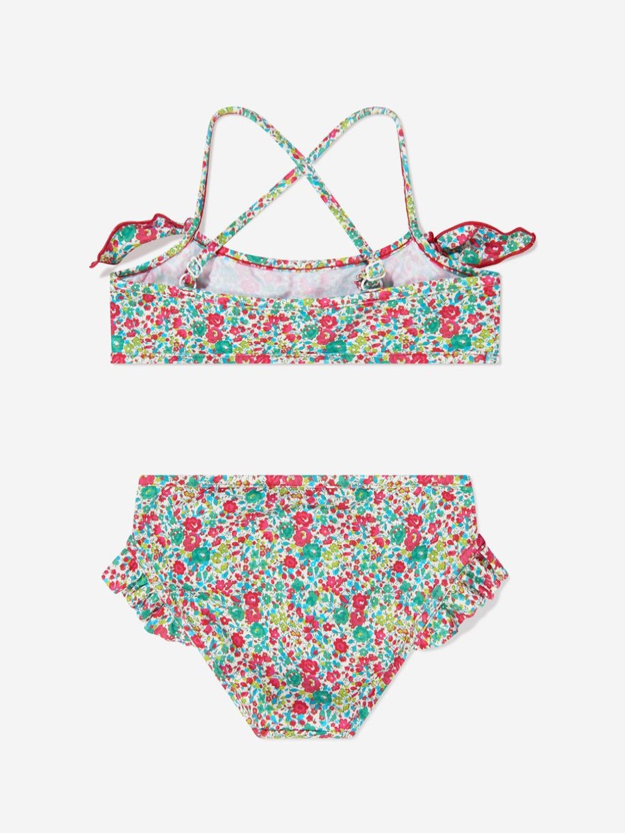 Teen Bonpoint Swimwear | Girls Floral Abigael Bikini In Mint