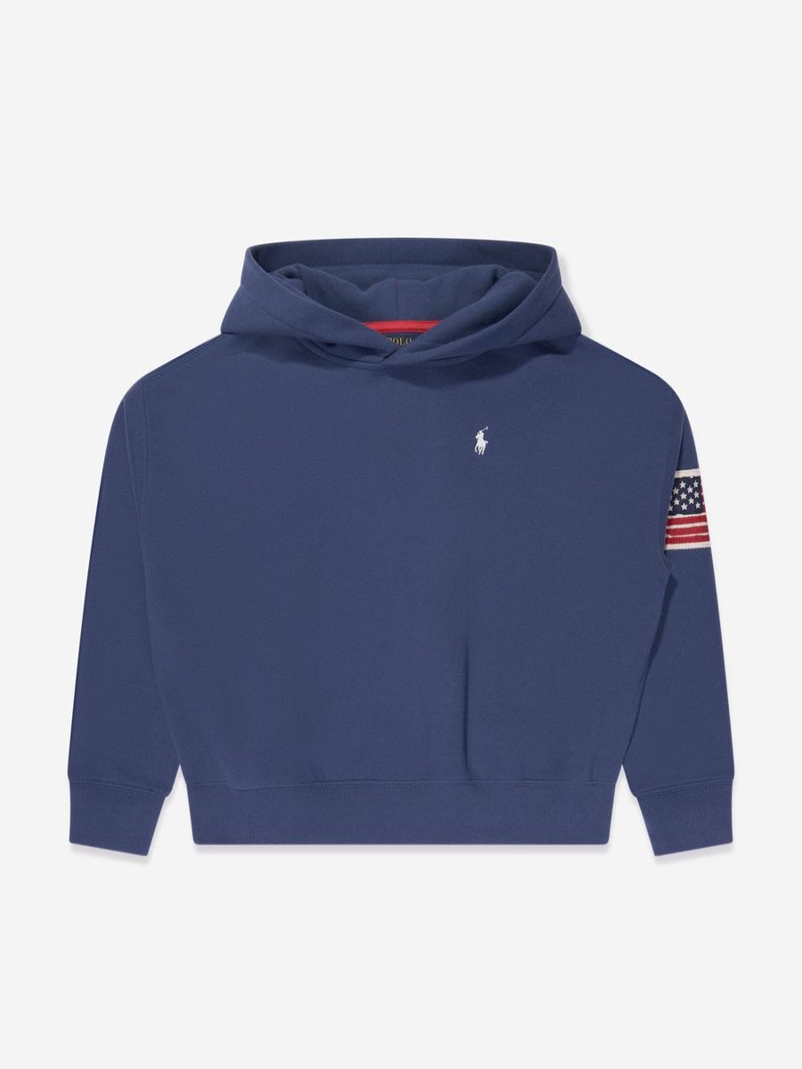 Girls Ralph Lauren Kids Sweatshirts & Hoodies | Girls Polo Hoodie In Navy