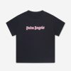 Girls Palm Angels Tops & T-Shirts | Girls Neon Logo T-Shirt In Black