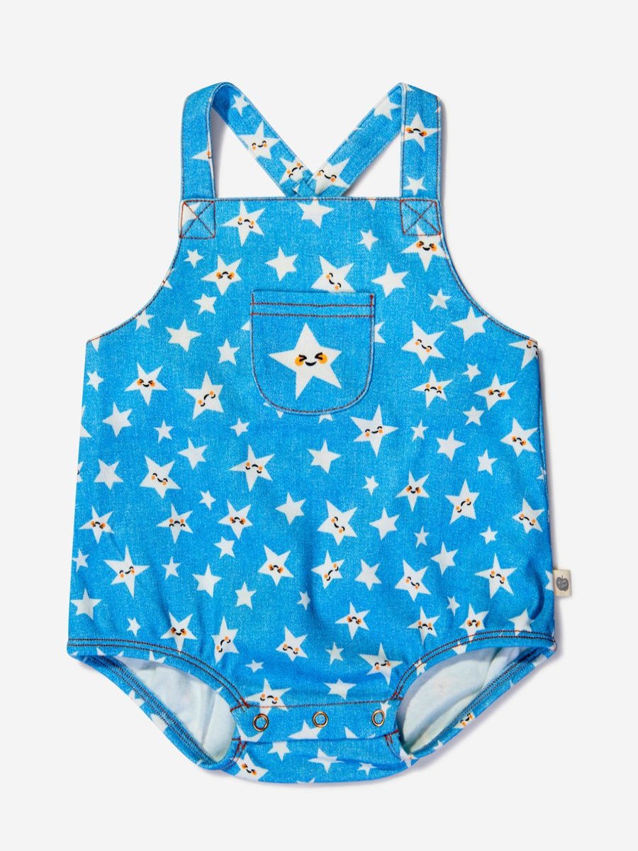 Baby The Bonnie Mob Babygrows & Rompers | Baby Girls Organic Cotton Star Bubble Romper