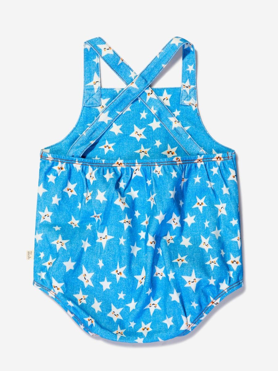 Baby The Bonnie Mob Babygrows & Rompers | Baby Girls Organic Cotton Star Bubble Romper