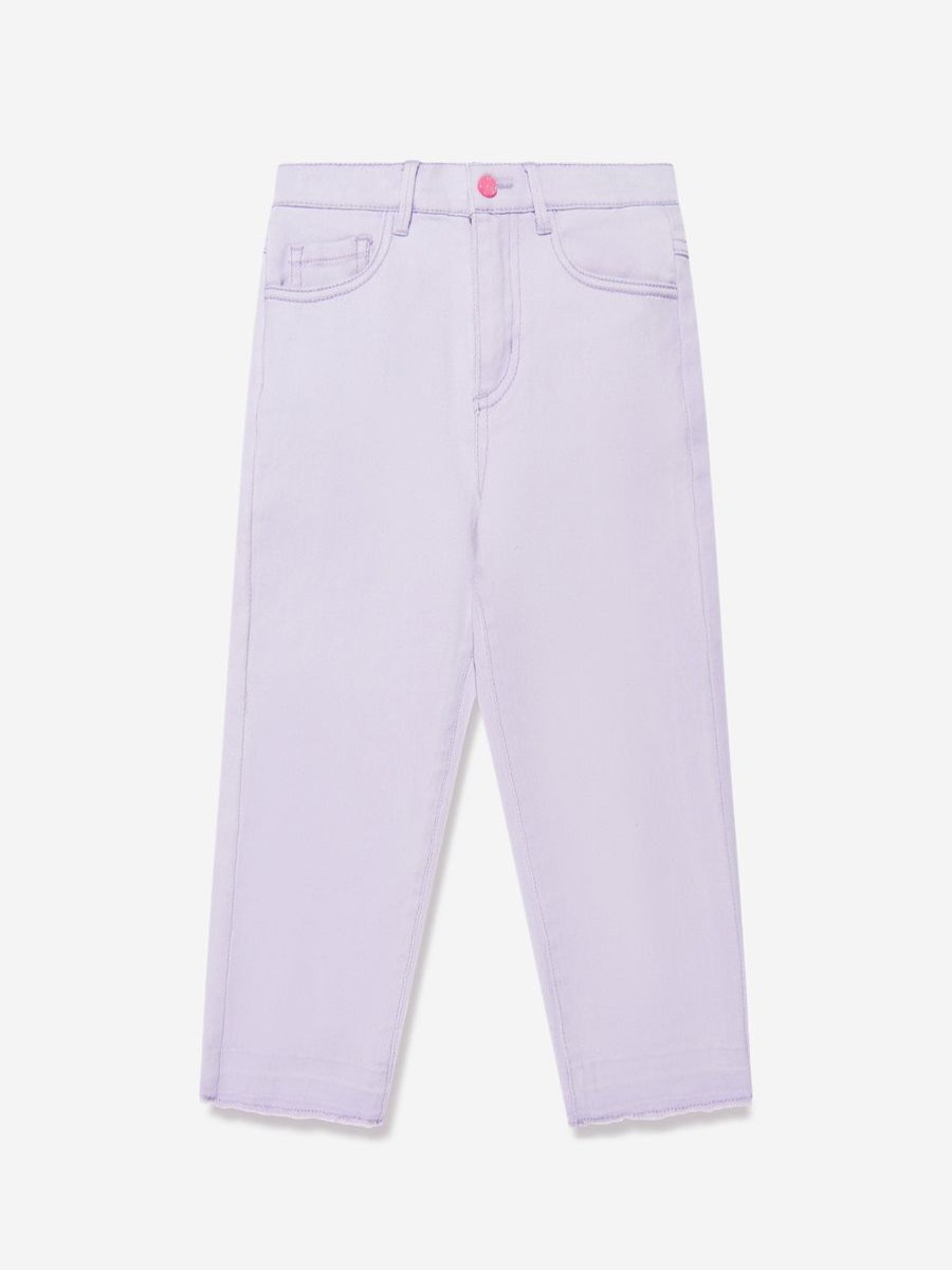 Girls Billieblush Jeans | Girls Twill Trousers In Lilac