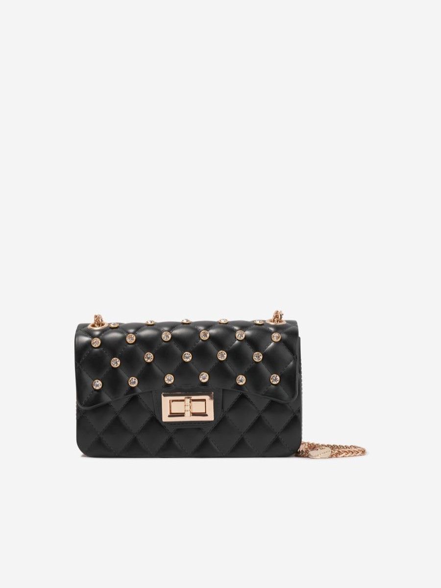 Girls Monnalisa Bags & Backpacks | Girls Studded Handbag In Black