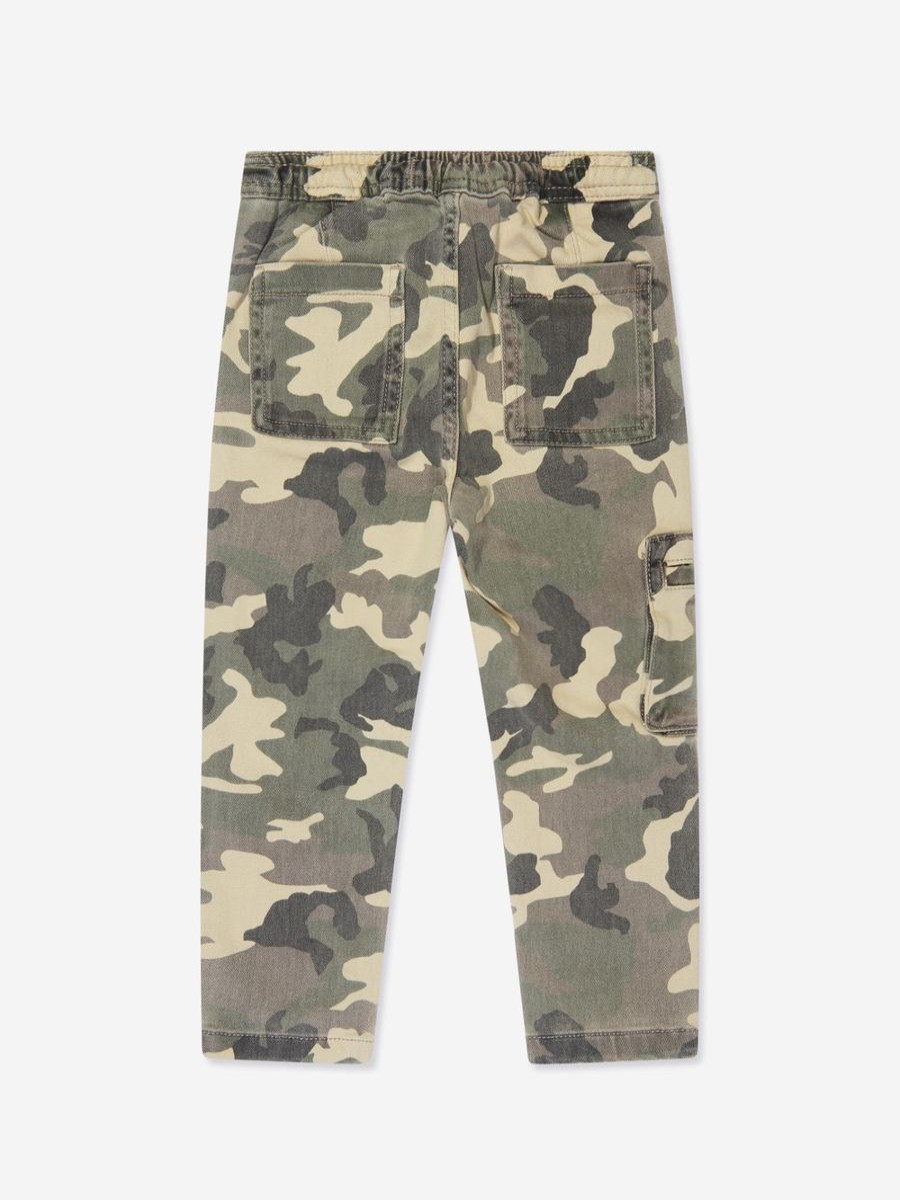 Girls DL1961 Trousers | Kids Jackson Camouflage Joggers In Green