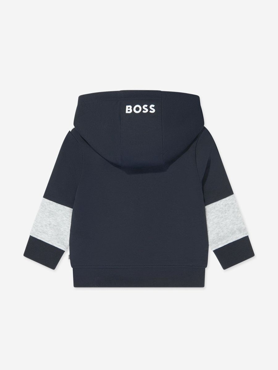 Baby BOSS Sweatshirts & Hoodies | Baby Boys Zip Up Top In Navy