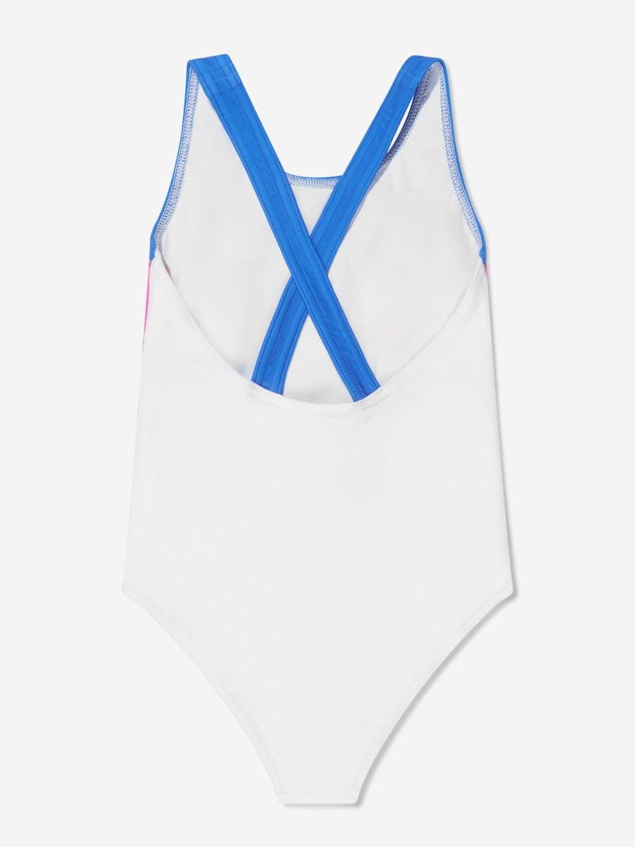 Girls Gucci Kids Swimwear | Girls Logo Swimming Costume In Blue