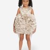 Teen Maison Ava Dresses | Girls Pomme Occasion Dress In Gold