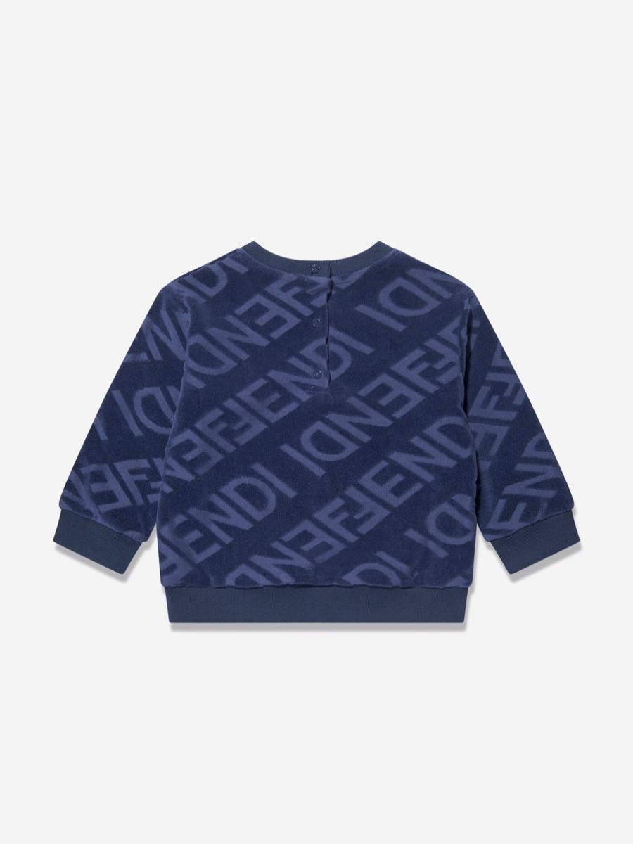 Baby Fendi Kids Sweatshirts & Hoodies | Baby Boys Logo Sweatshirt In Blue