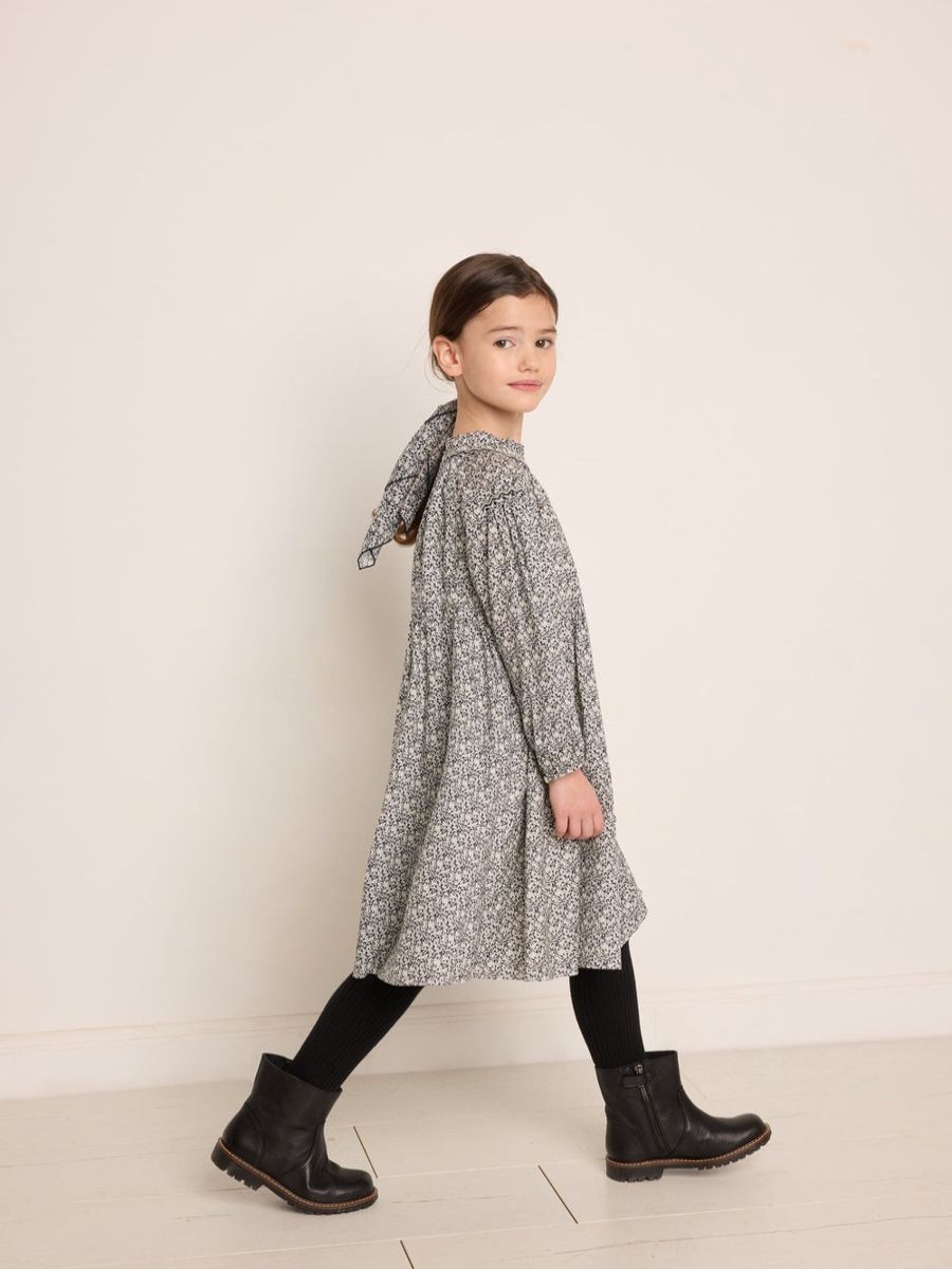 Teen Bonpoint Sweatshirts & Hoodies | Girls Bluebell Cotton Dress In Blue