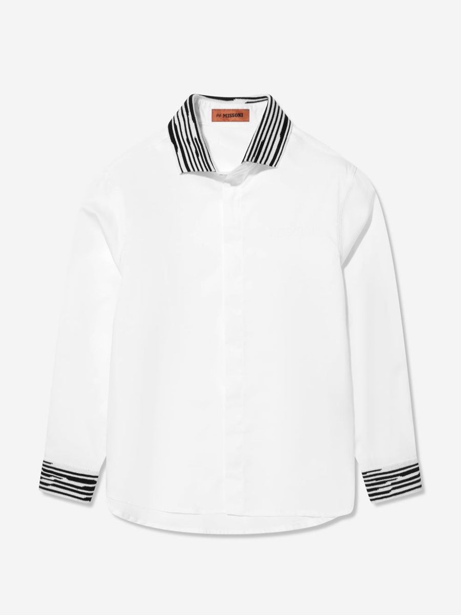 Teen Missoni Shirts | Boys Branded Shirt In White