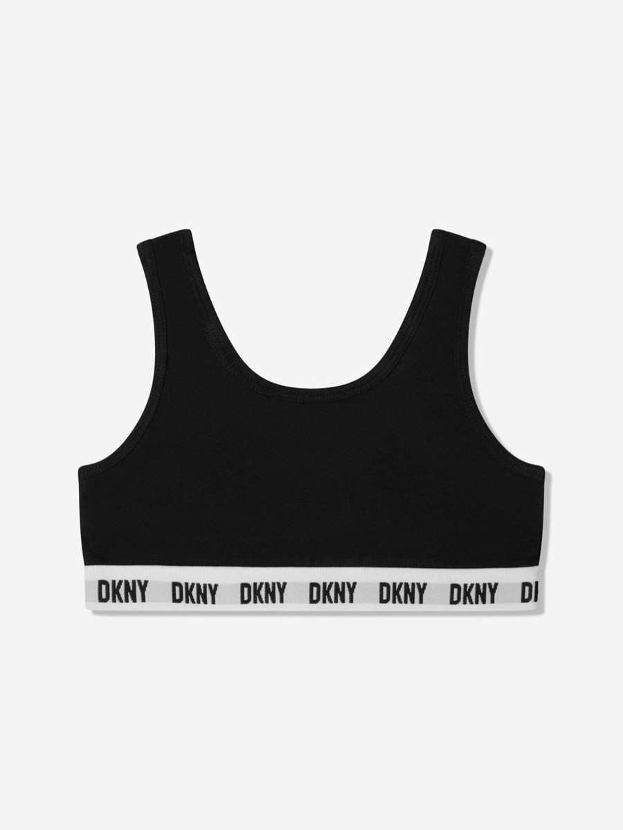 Girls DKNY Underwear | Girls Sports Bra And Hipster Set In Black