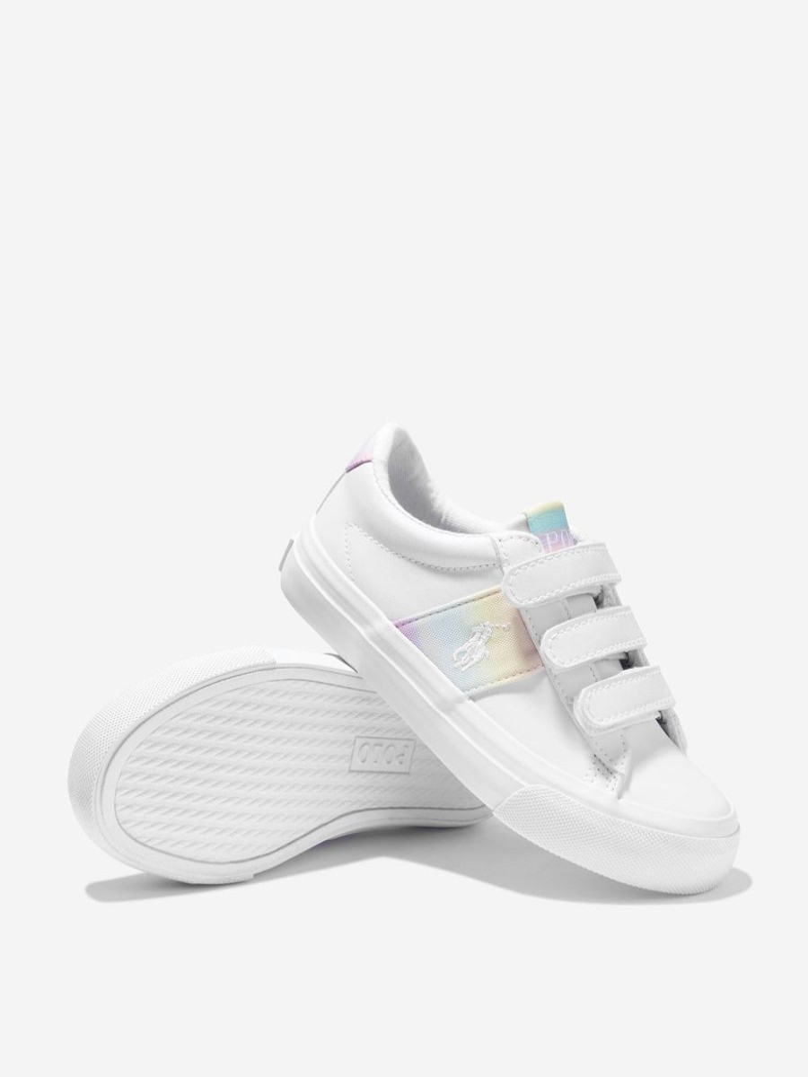 Girls Ralph Lauren Kids Sneakers | Girls Rainbow Logo Trainers