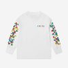 Girls Amiri Tops & T-Shirts | Kids Bones Scribble Long Sleeve T-Shirt In White