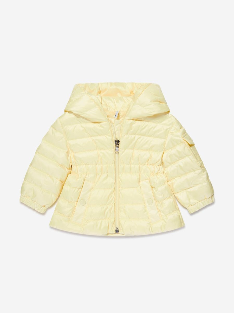 Baby Moncler Enfant Coats & Jackets | Baby Girls Down Padded Dalles Jacket In Yellow