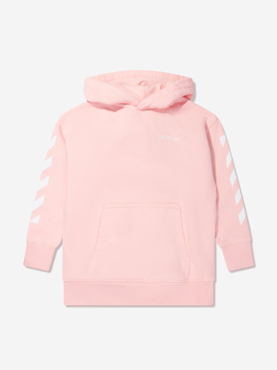 Teen Off-White Shorts | Girls Classic Arrow Tab Hoodie In Pink