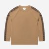 Girls Fendi Kids Jumpers & Cardigans | Kids Knitted Logo Taping Jumper In Brown