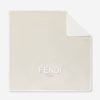 Baby Fendi Kids Blankets | Fendi Kids - Baby Logo Jersey Blanket In Beige | Childsplay Clothing