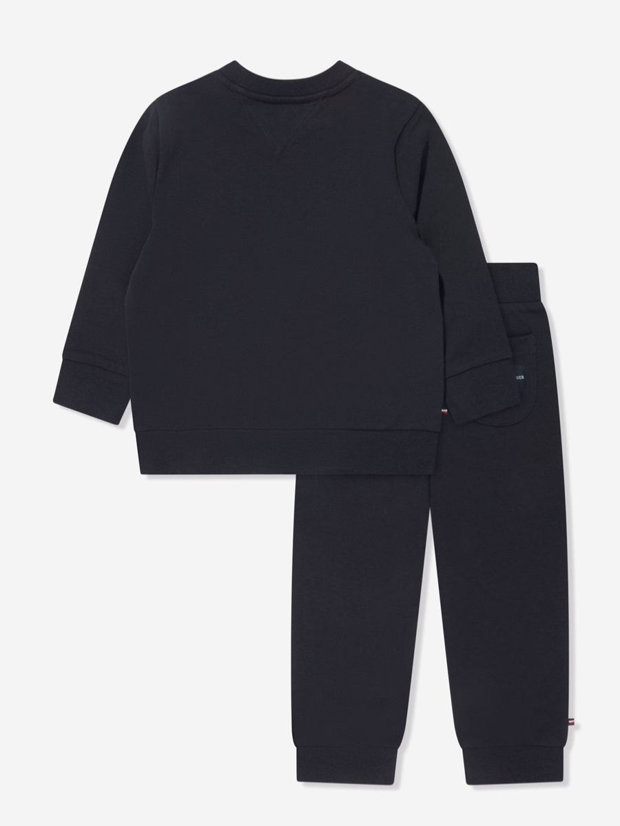 Baby Tommy Hilfiger Tracksuits | Baby Boys Curved Monotype Tracksuit In Navy