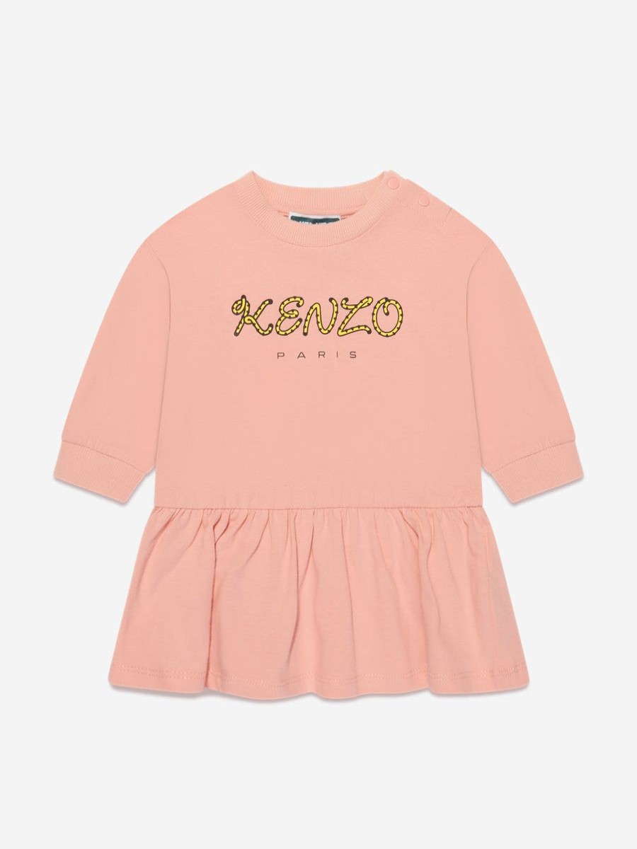 Baby KENZO KIDS Dresses | Baby Girls Logo Jersey Dress In Pink