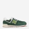 Girls New Balance Sneakers | Kids 574 Logo Trainers In Green