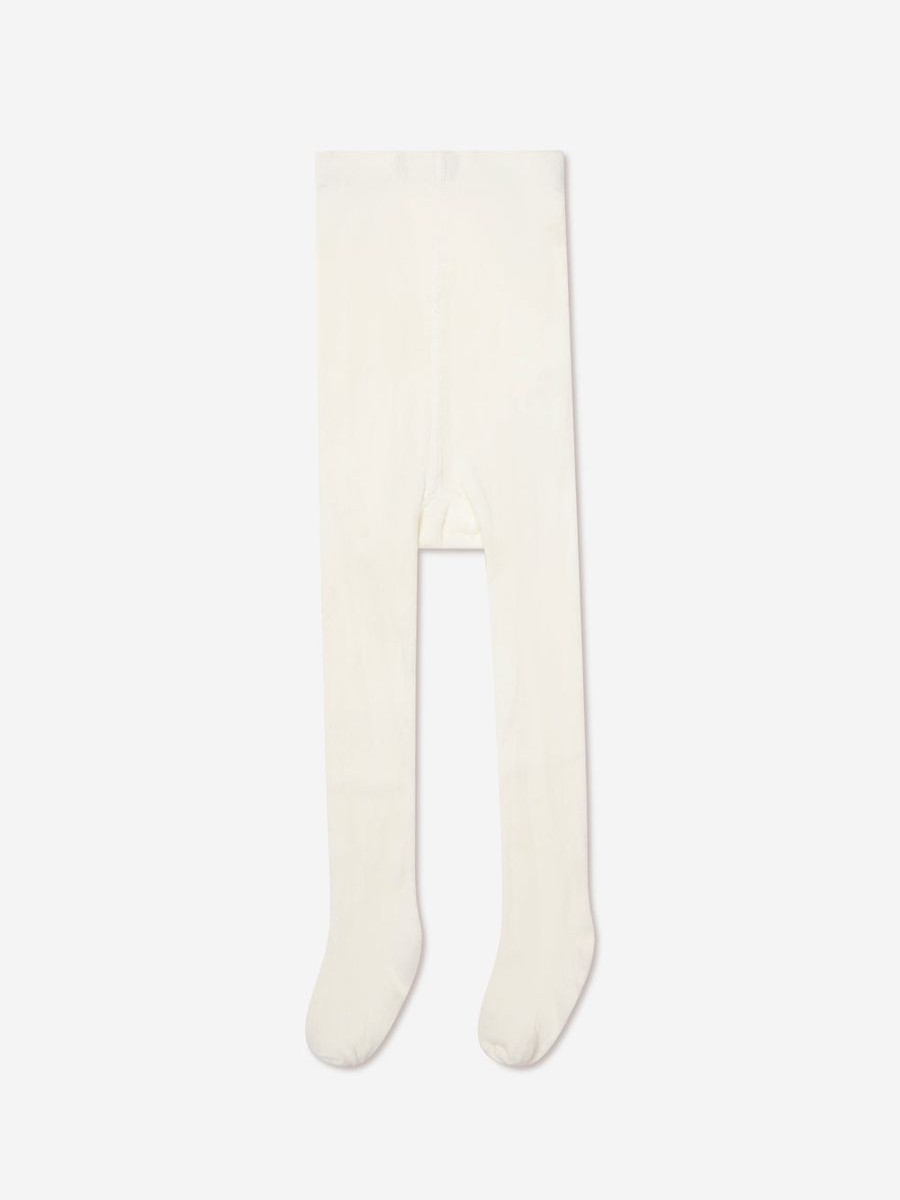 Girls Paz Rodriguez Socks & Tights | Kids Cotton Socks In Ivory