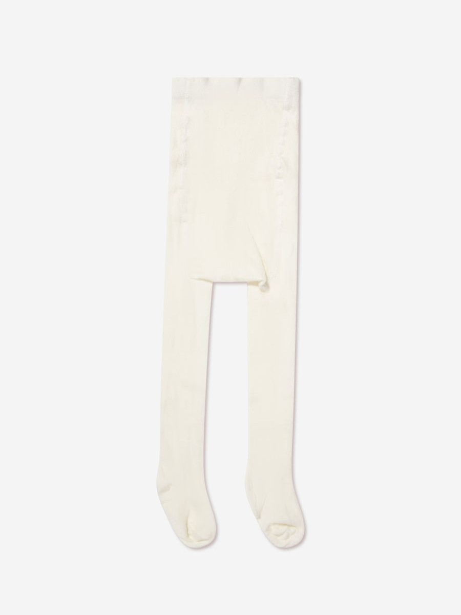 Girls Paz Rodriguez Socks & Tights | Kids Cotton Socks In Ivory