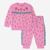 Baby Stella McCartney Kids Tracksuits | Baby Girls Flower Tracksuit In Pink