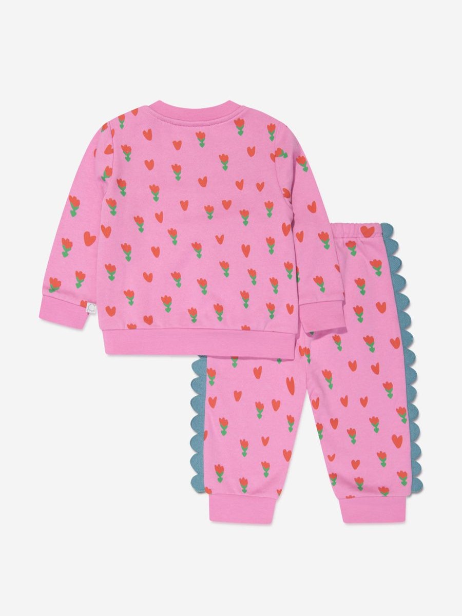 Baby Stella McCartney Kids Tracksuits | Baby Girls Flower Tracksuit In Pink