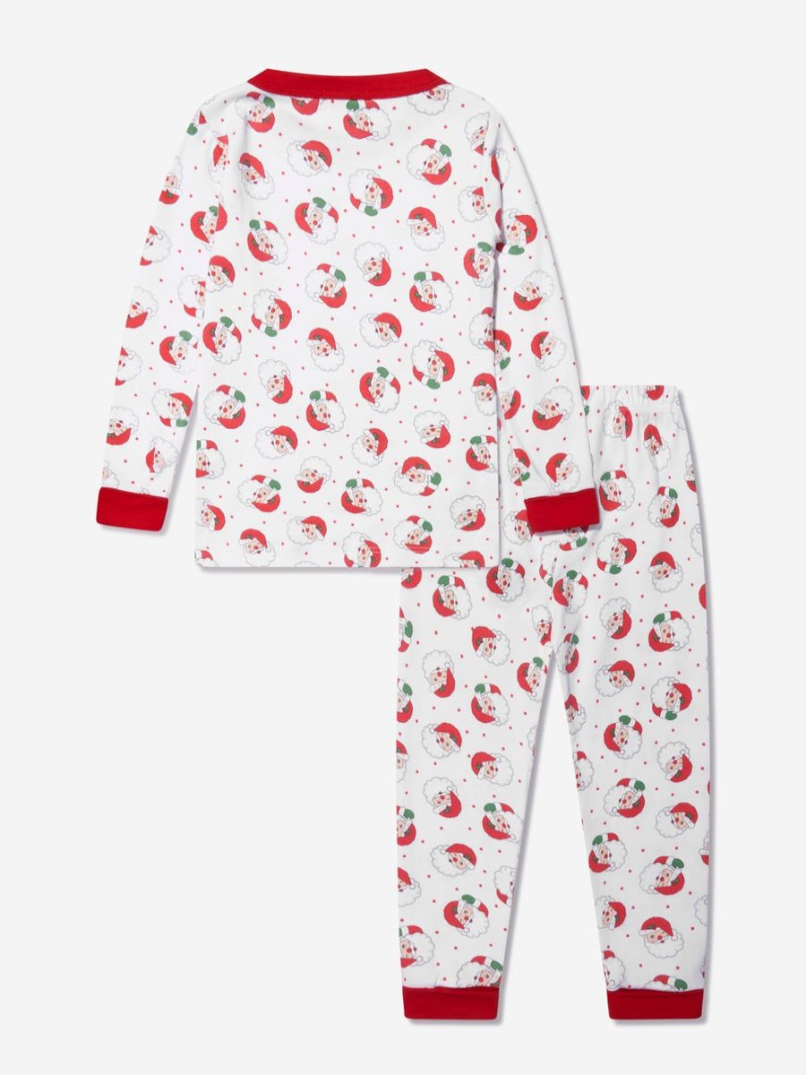 Girls Magnolia Baby Nightwear & Pyjamas | Kids Winking Santa Long Pyjamas In Red