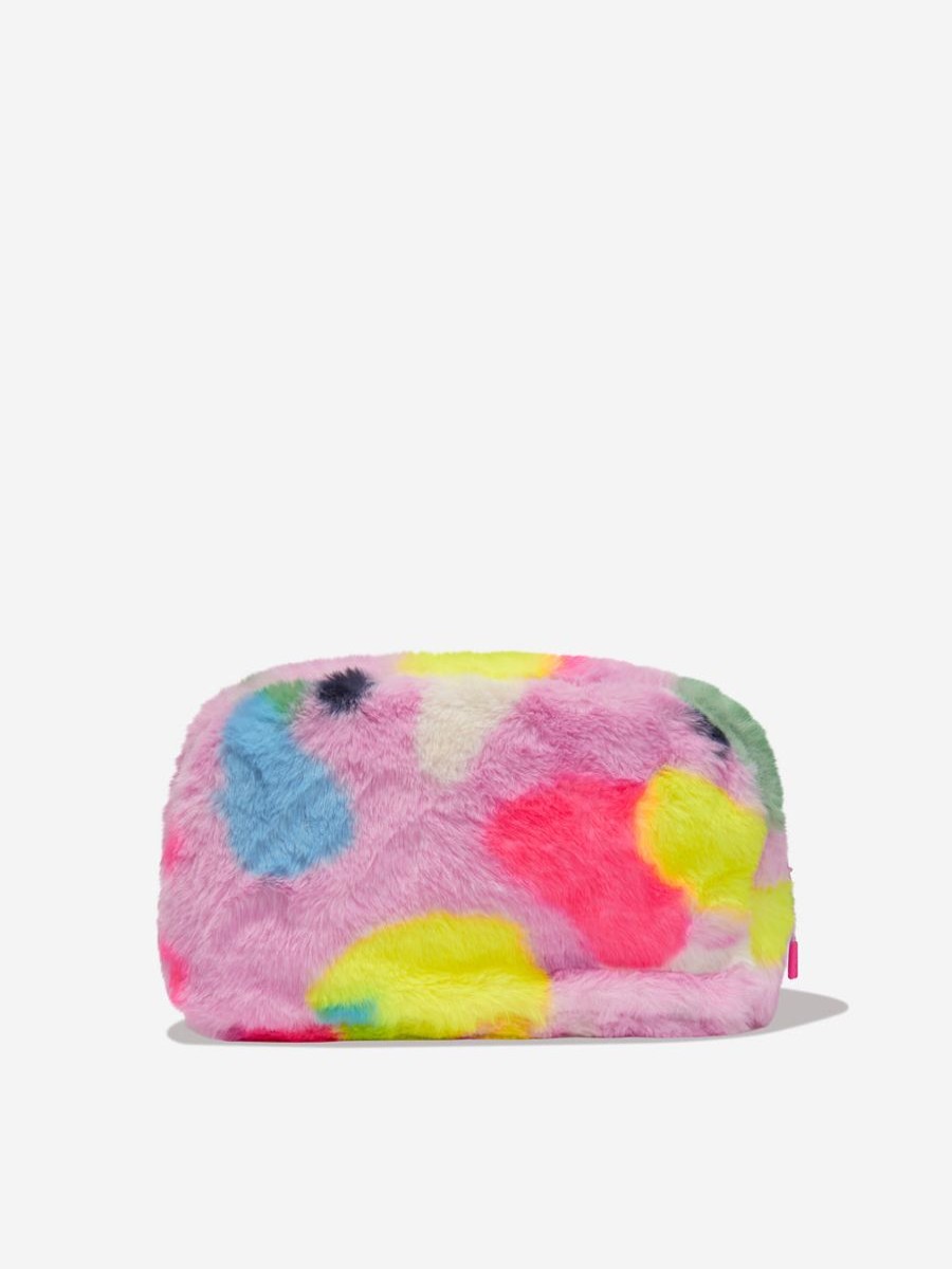 Girls Billieblush Bags & Backpacks | Girls Faux Fur Pencil Case In Pink