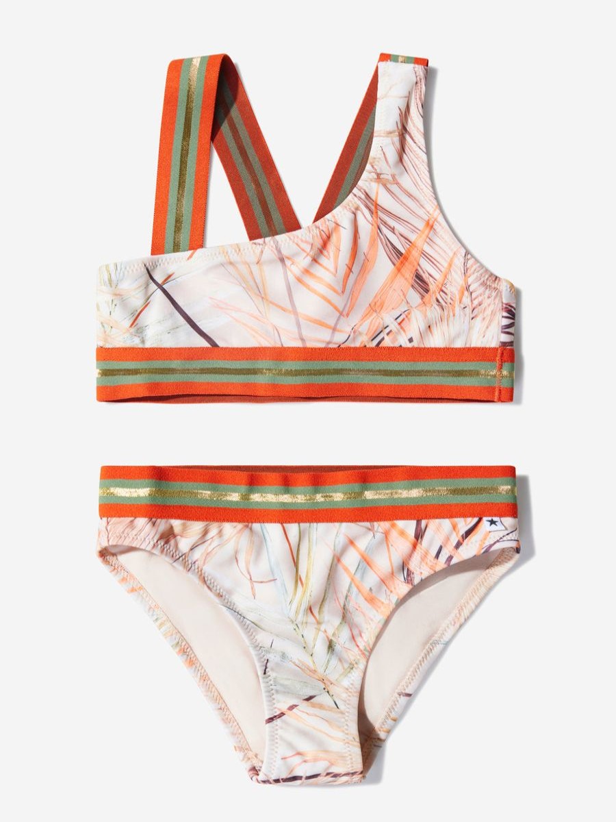 Teen Molo Swimwear | Girls Recycled Polyester Palm Leaves Bikini