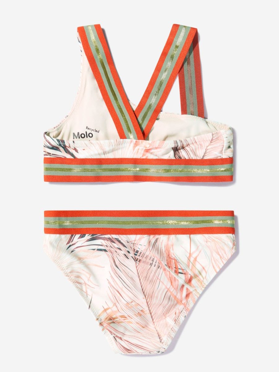 Teen Molo Swimwear | Girls Recycled Polyester Palm Leaves Bikini