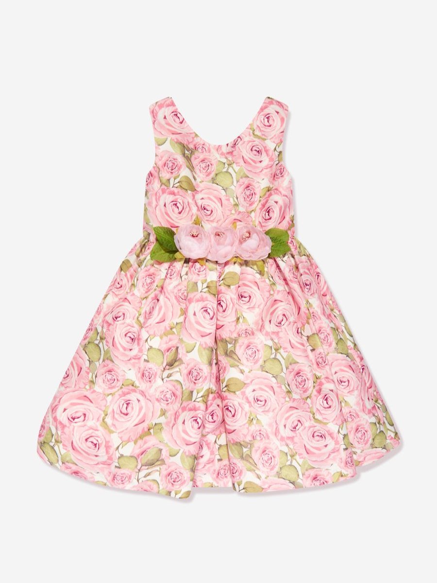 Baby Mama Luma Dresses | Girls Rose Dress In Pink