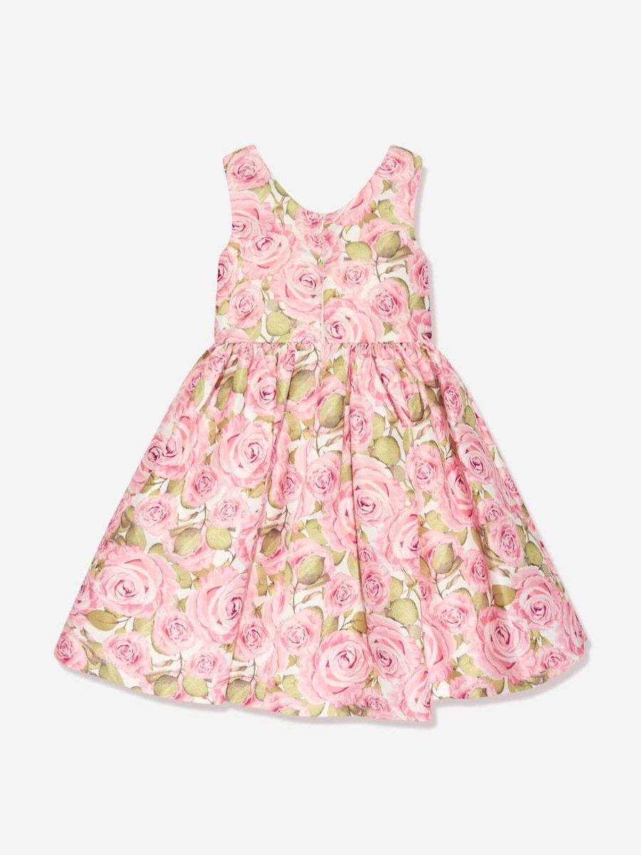 Baby Mama Luma Dresses | Girls Rose Dress In Pink