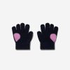 Girls Billieblush Scarves & Gloves | Girls Knitted Gloves In Navy