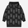 Teen DKNY Dresses | Girls Hooded Sweater Dress In Black