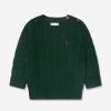 Baby Ralph Lauren Kids Jumpers & Cardigans | Baby Boys Cable Knit Jumper In Green