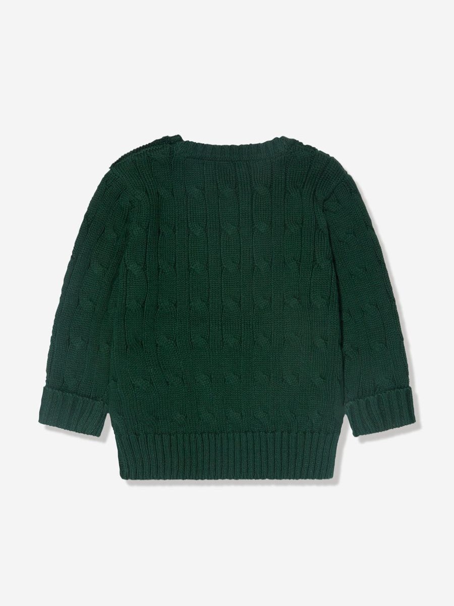 Baby Ralph Lauren Kids Jumpers & Cardigans | Baby Boys Cable Knit Jumper In Green