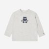 Girls Tommy Hilfiger Tops & T-Shirts | Baby Monogram Long Sleeve T-Shirt In Grey