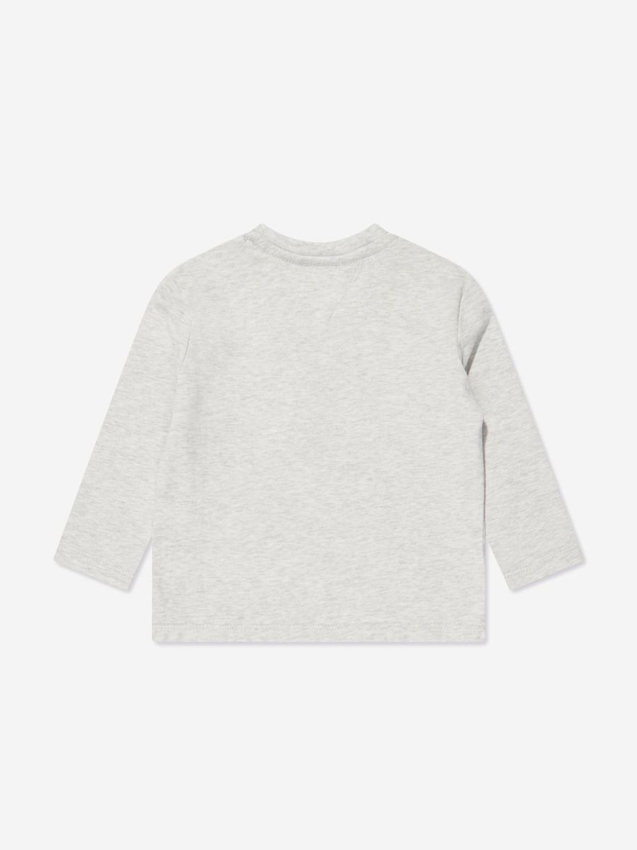 Girls Tommy Hilfiger Tops & T-Shirts | Baby Monogram Long Sleeve T-Shirt In Grey