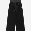 Girls Monnalisa Trousers | Girls Velvet Flared Trousers In Black