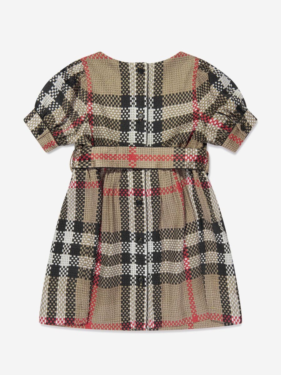 Baby Burberry Kids Dresses | Baby Girls Mini Marva Check Dress In Archive Beige