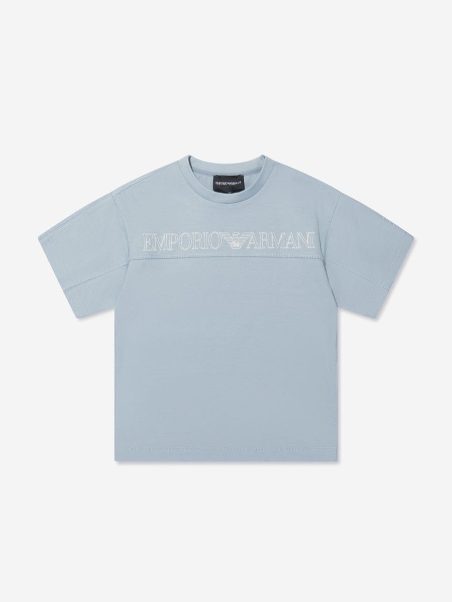 Teen Emporio Armani Shorts | Boys Logo T-Shirt In Blue