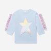 Teen Stella McCartney Kids Dresses | Girls Star Sweater Dress In Blue