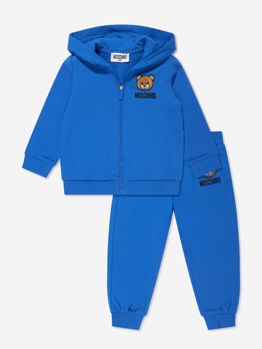 Baby Moschino Kids Tracksuits | Baby Teddy Bear Tracksuit In Blue